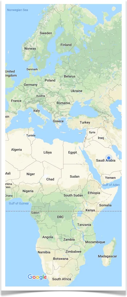 السويد ومدغشقر على الخريطة